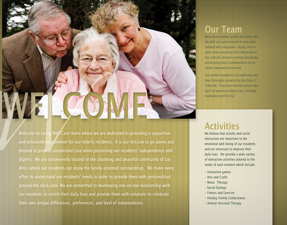 Living Well Care Home Brochure